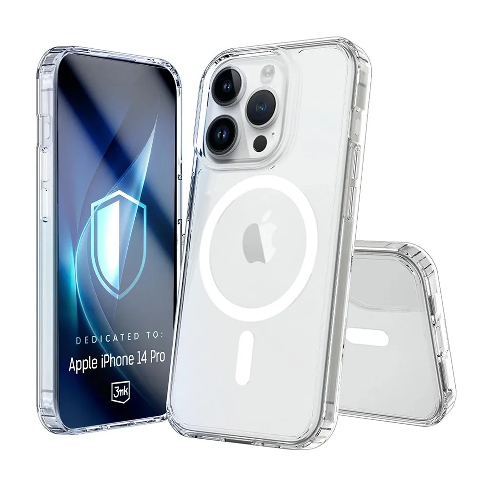 Custodia MagSafe per Apple iPhone 14 Pro, 3MK, Armor MagCase, Trasparente - immagine 1
