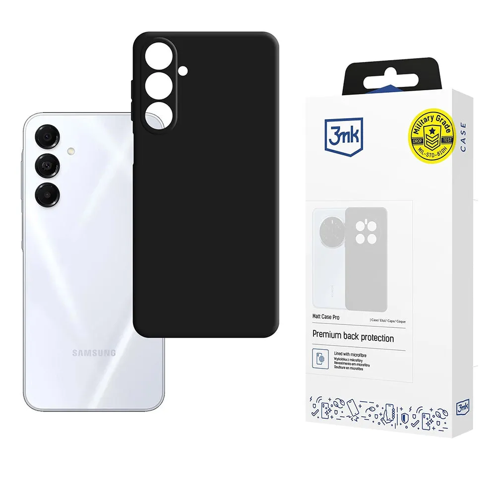 Custodia per Samsung Galaxy A17 4G A175 / A17 5G A176, 3MK, Pro, Nera Opaca - immagine 1