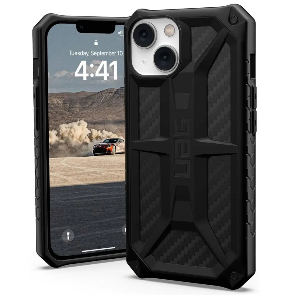 Custodia per Apple iPhone 14, Urban Armor Gear, Monarch Carbon, Nera - immagine 1