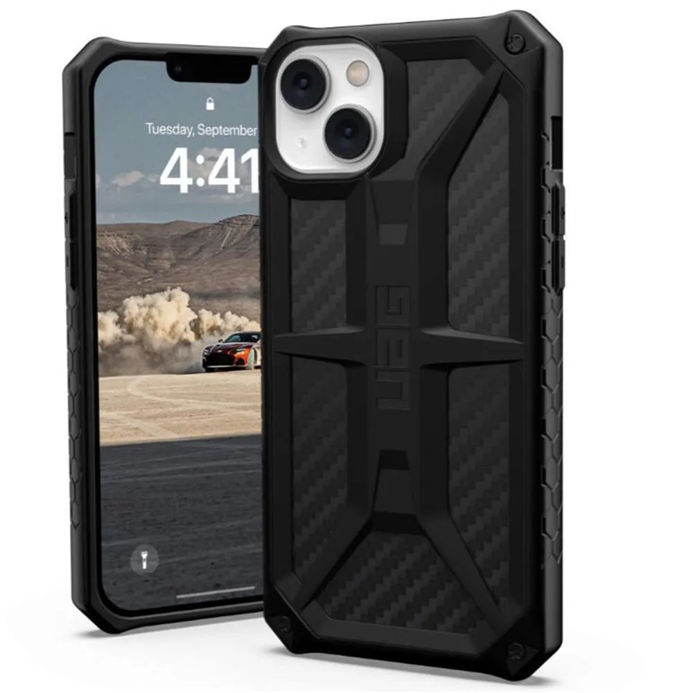 Custodia per Apple iPhone 14 Plus, Urban Armor Gear, Monarch Carbon, Nera - immagine 1