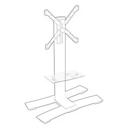 Mensola carrello ERARD Serie Will Clear e White ER039080 - immagine 1