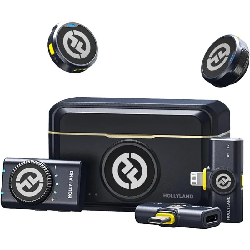 Combinazione microfono wireless Hollyland Lark M2 nero - immagine 1