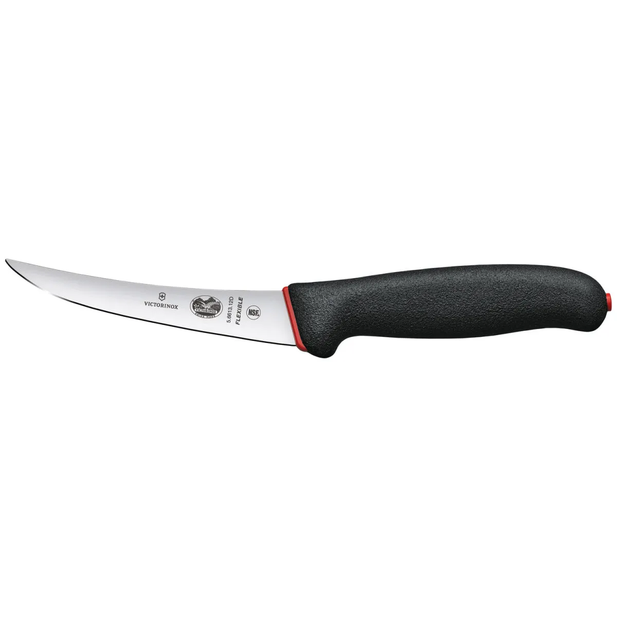 Victorinox Coltello da disosso Fibrox Dual Grip dritto lama flessibile; lunghezza lama 12 cm, 26.8 cm (L); argento/nero/rosso - immagine 1