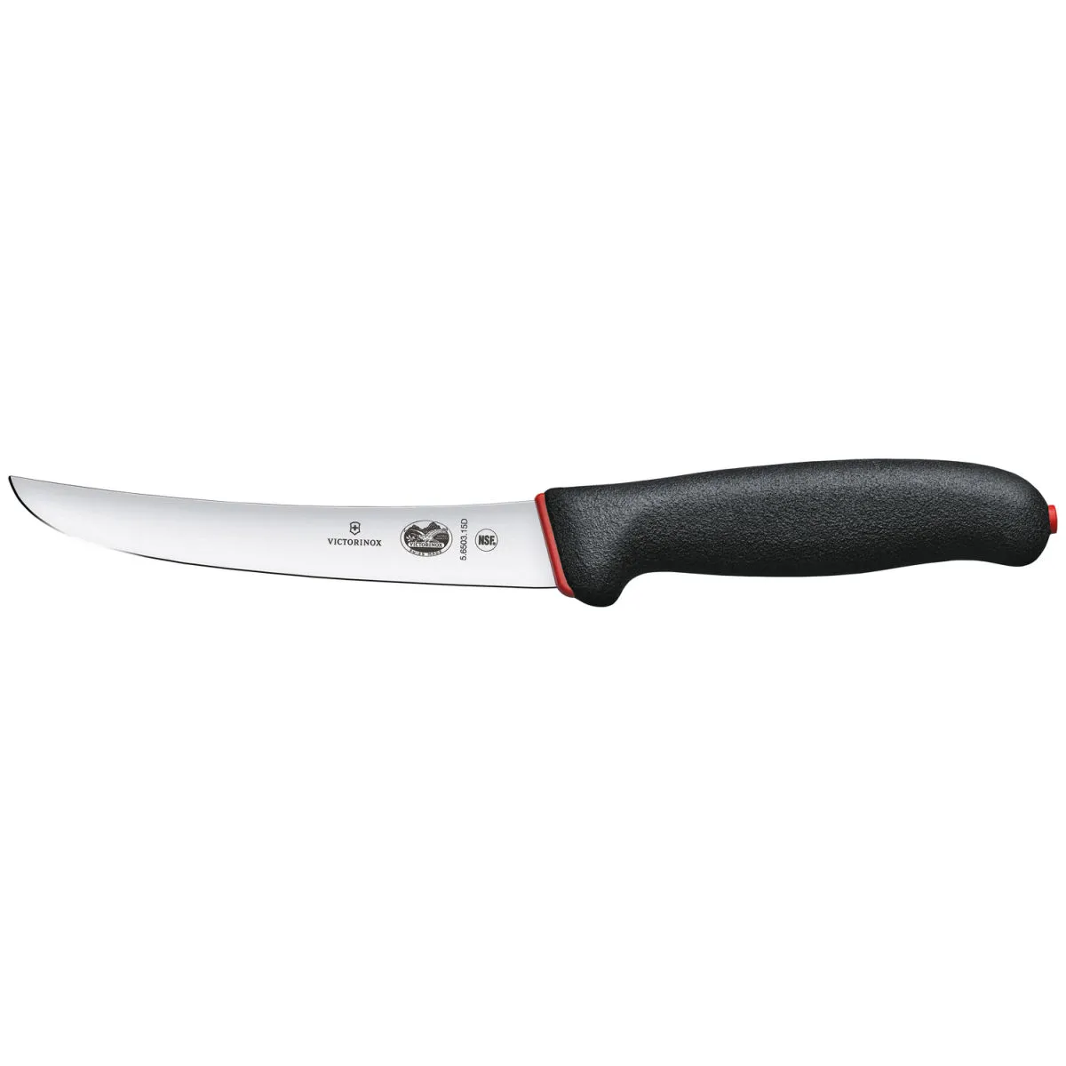 Victorinox Coltello da disosso Fibrox Dual Grip punta curva; lunghezza lama 15 cm, 29.2 cm (L); argento/nero/rosso - immagine 1