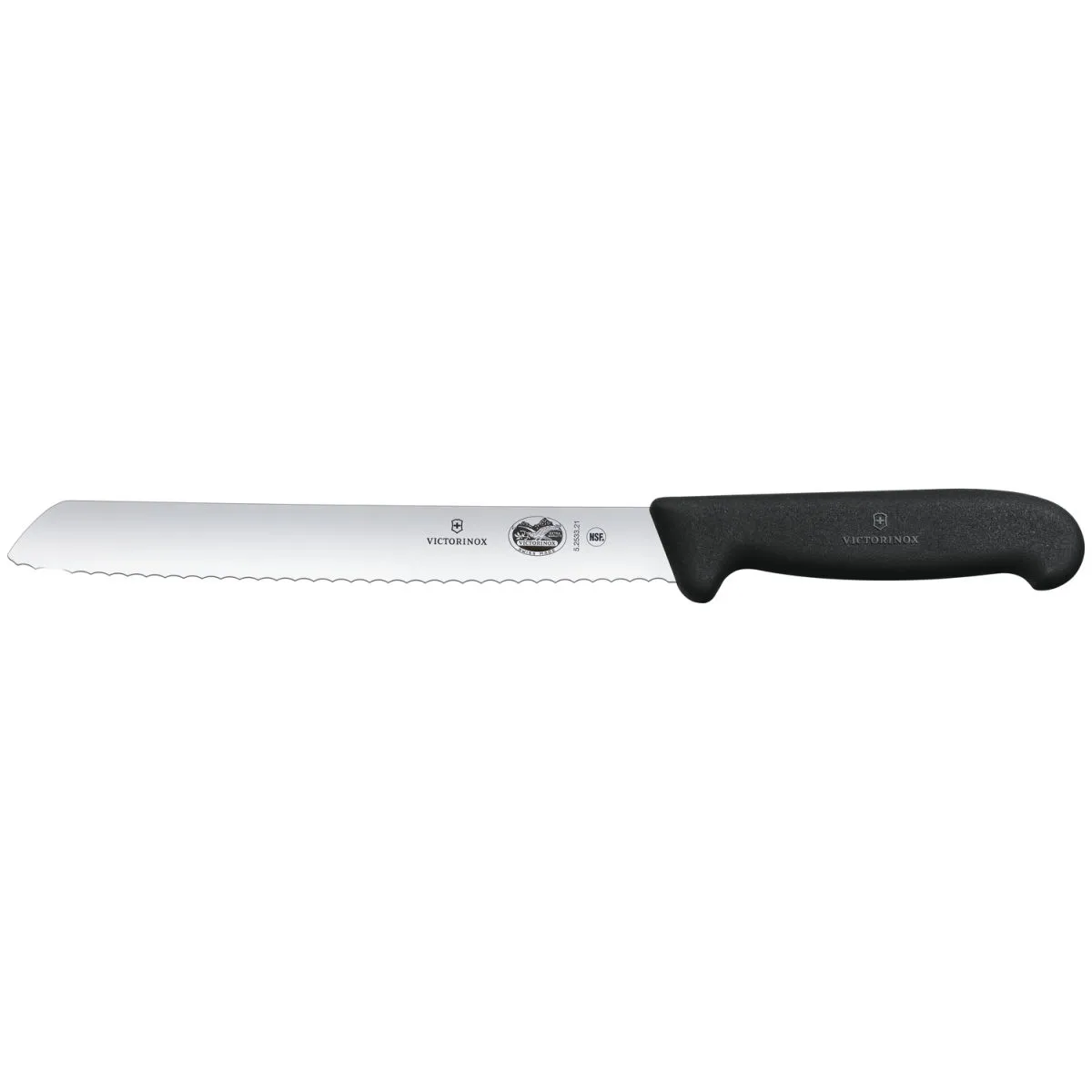 Victorinox Coltello per il pane Fibrox lama seghettata; lunghezza lama 21 cm, 34.7 cm (L); argento/nero - immagine 1