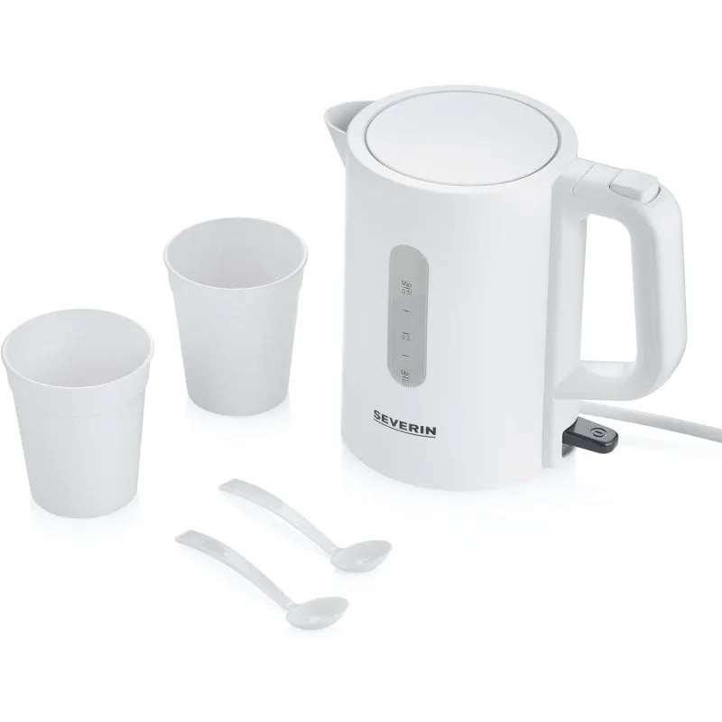 Bollitore da viaggio Severin Wk 3462 – 1100 W Bianco - immagine 1