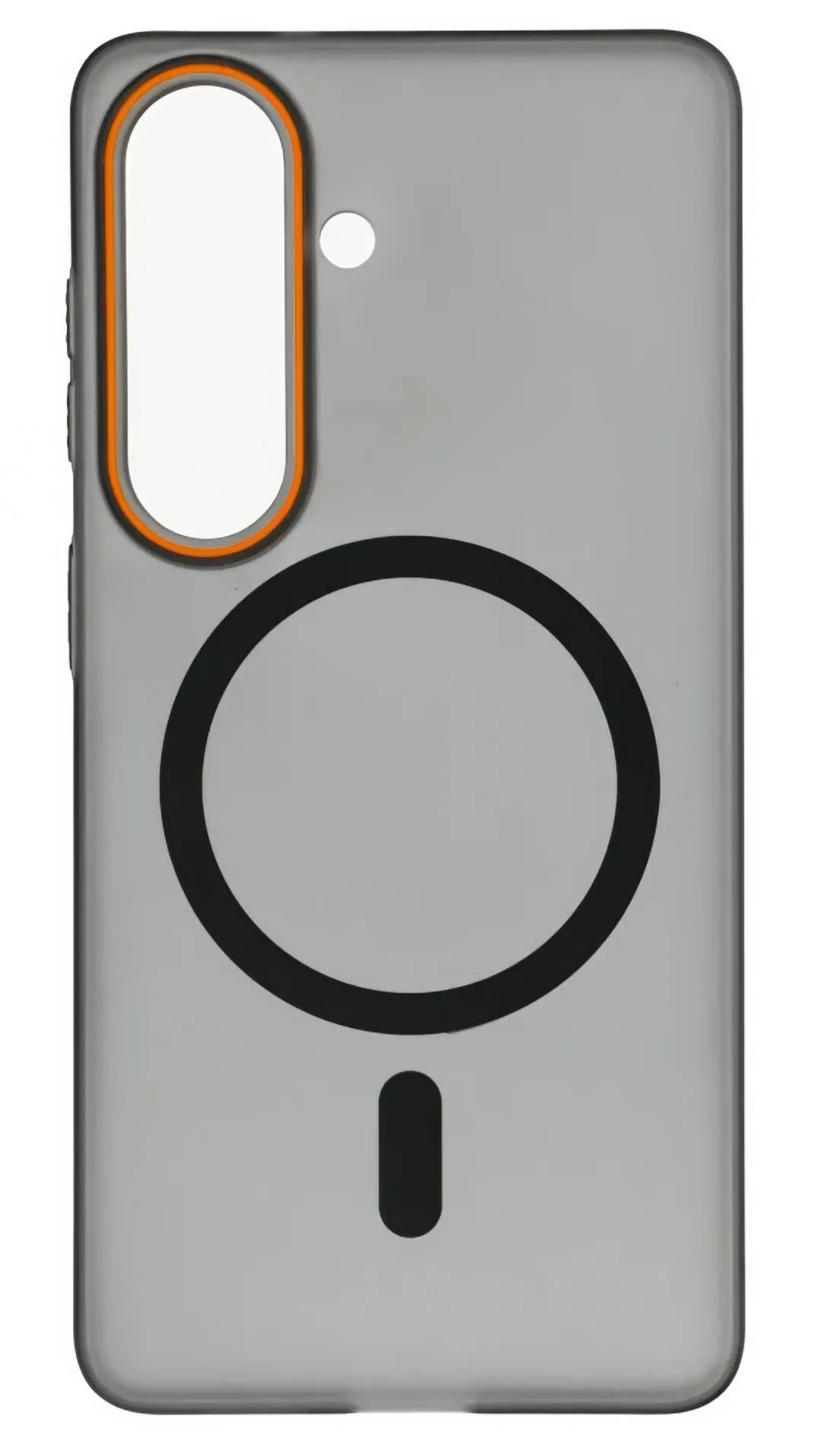 Custodia MagSafe per Samsung Galaxy S26 S942, OEM, Go Orange, Nera - immagine 1