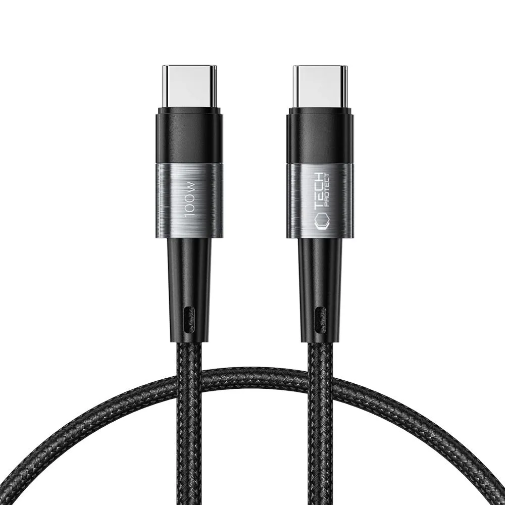 Cavo Dati e Ricarica USB-C - USB-C Tech-Protect Ultraboost, 100W, 0,25m, Grigio - immagine 1
