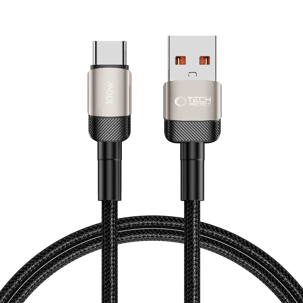 Cavo Dati e Ricarica USB-A - USB-C Tech-Protect Ultraboost EVO, 100W, 1m, Argento - immagine 1