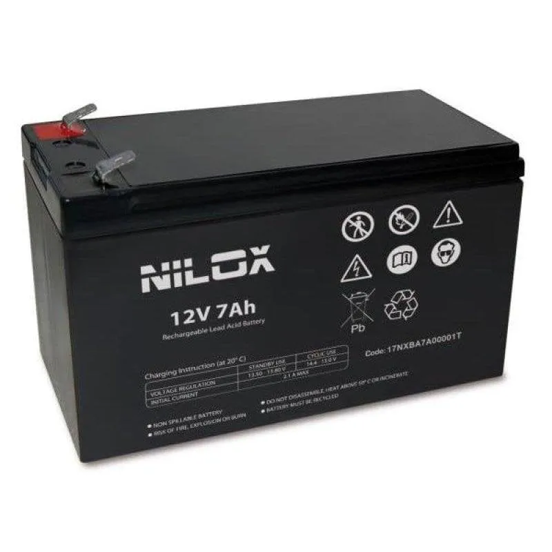 Sai Nilox 7Ah 12V Batteria per SAI/UPS Ricarica Rapida 6-8h - immagine 1