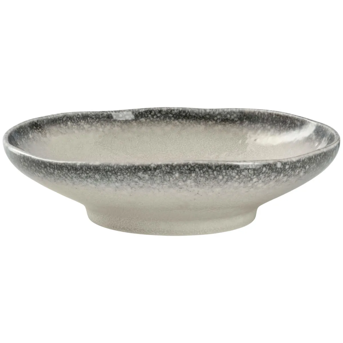 2x VEGA Piatto Nagoya fondo; 1200 ml, 26x7 cm (ØxH); bianco/grigio; rotonda; 2 pz. / Pacco - immagine 1