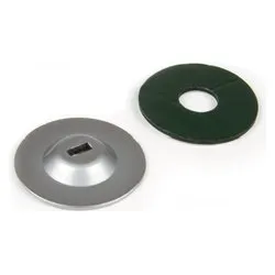 Piastra Adesiva in Metallo Zincato con Foro Silver XNBLOCKPLATE - immagine 1