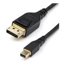 Cavo Displayport 1.4 Mini Dp Dp Sottile 34 Awg Black 2m DP14MDPMM2MB - immagine 1