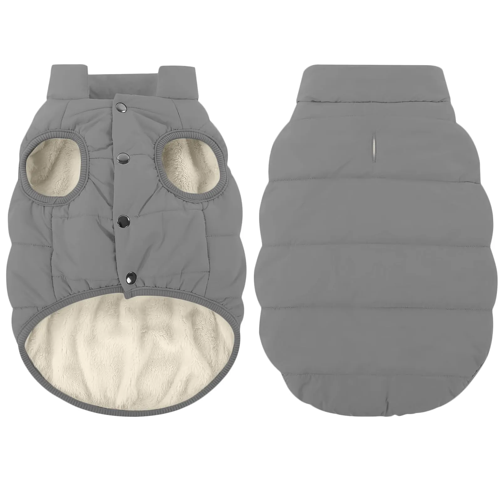 ASENKU Cappotto Inverno per Cane Taglia Piccola S, Impermeabile & Pile Artica, Bottoni Ventre e Apertura Guinzaglio, Giacca Cane Invernale per Yorkshire Bichon, Uscite Ricreative Invernali Fuori Casa - immagine 1