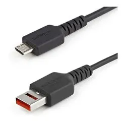 Cavo MicroUSB Con Protezione Data Blocker Black 1m USBSCHAU1M - immagine 1