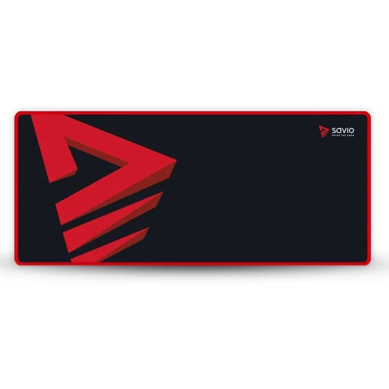 Savio Turbo Dynamic L Tappetino per mouse per gioco da computer Nero, Rosso - immagine 1