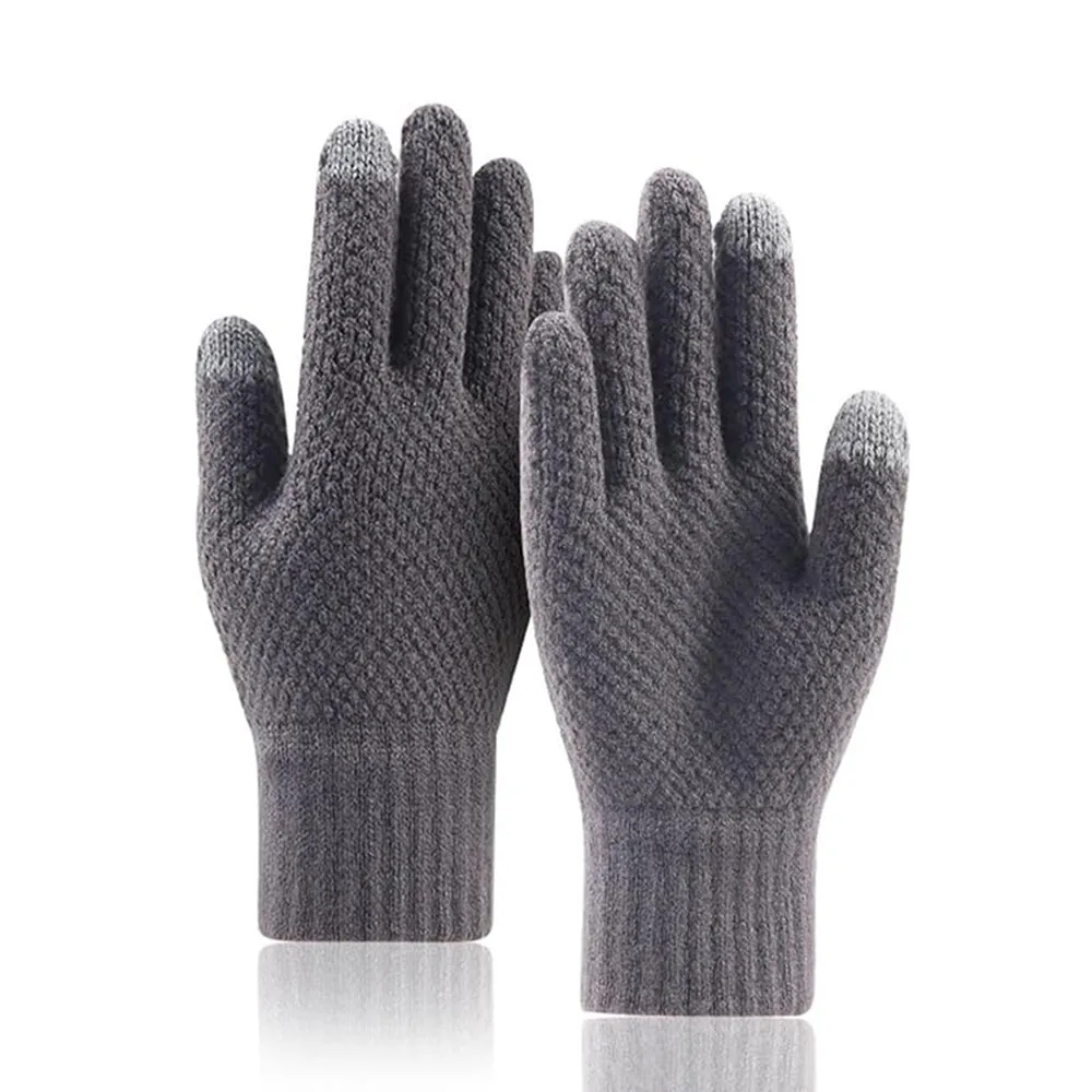 Guanti Invernali Touchscreen Uomo Techsuit ST0013, Taglia 22cm, Grigio - immagine 1
