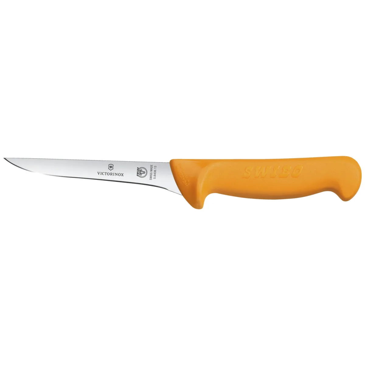 Victorinox Coltello disosso Swibo lama dritta, a punta, manico giallo; lunghezza lama 16 cm, 27.9 cm (L); argento/arancione - immagine 1