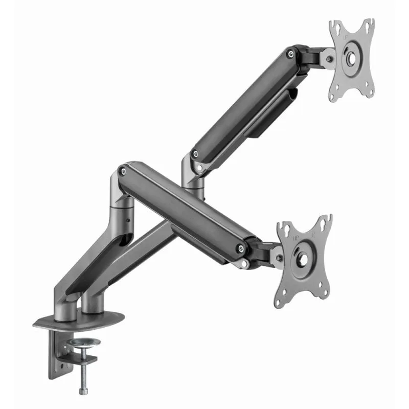 Gembird MA-DA2-05 supporto da tavolo per Tv a schermo piatto 81,3 cm (32") Scrivania Grigio - immagine 1