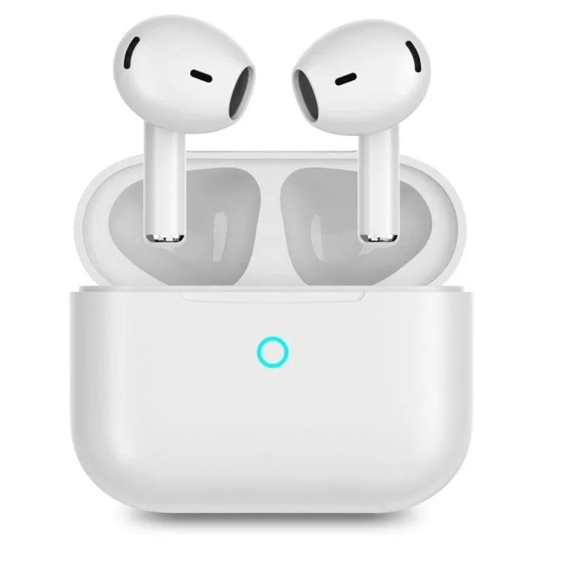 Auricolari PcCom Essential Twins Bluetooth wireless con microfono e custodia bianca - immagine 1