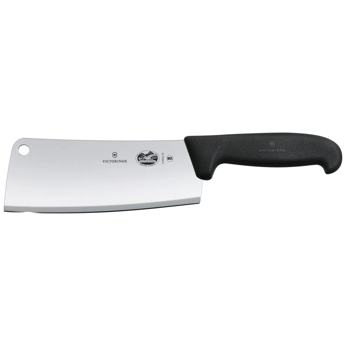 Victorinox Mannaia da cucina professionale Fibrox Fibrox gerade; lunghezza lama 18 cm, 31.2 cm (L); argento/nero - immagine 1