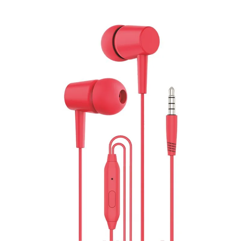 Cuffie stereo Cool Bear da 3,5 mm con microfono rosso - immagine 1