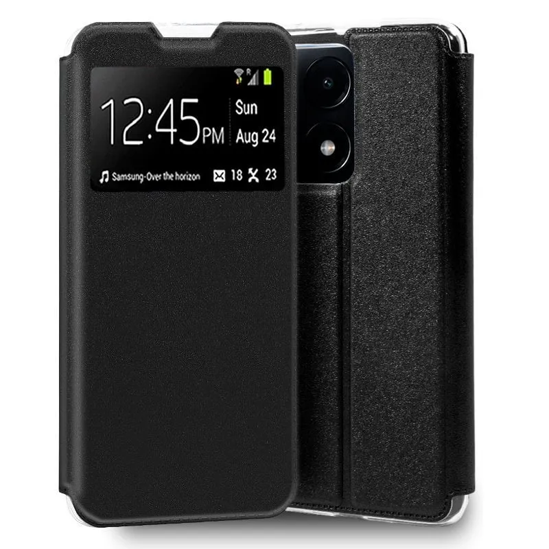 Custodia Flip Cover Nera Semplice e Cool per Xiaomi Poco X6 Pro 5G - immagine 1