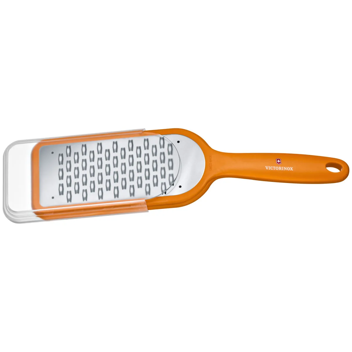 Victorinox Grattugia fori medi, bidirezionale; 6.7x26.2x2.7 cm (LxHxP); arancione/argento - immagine 1