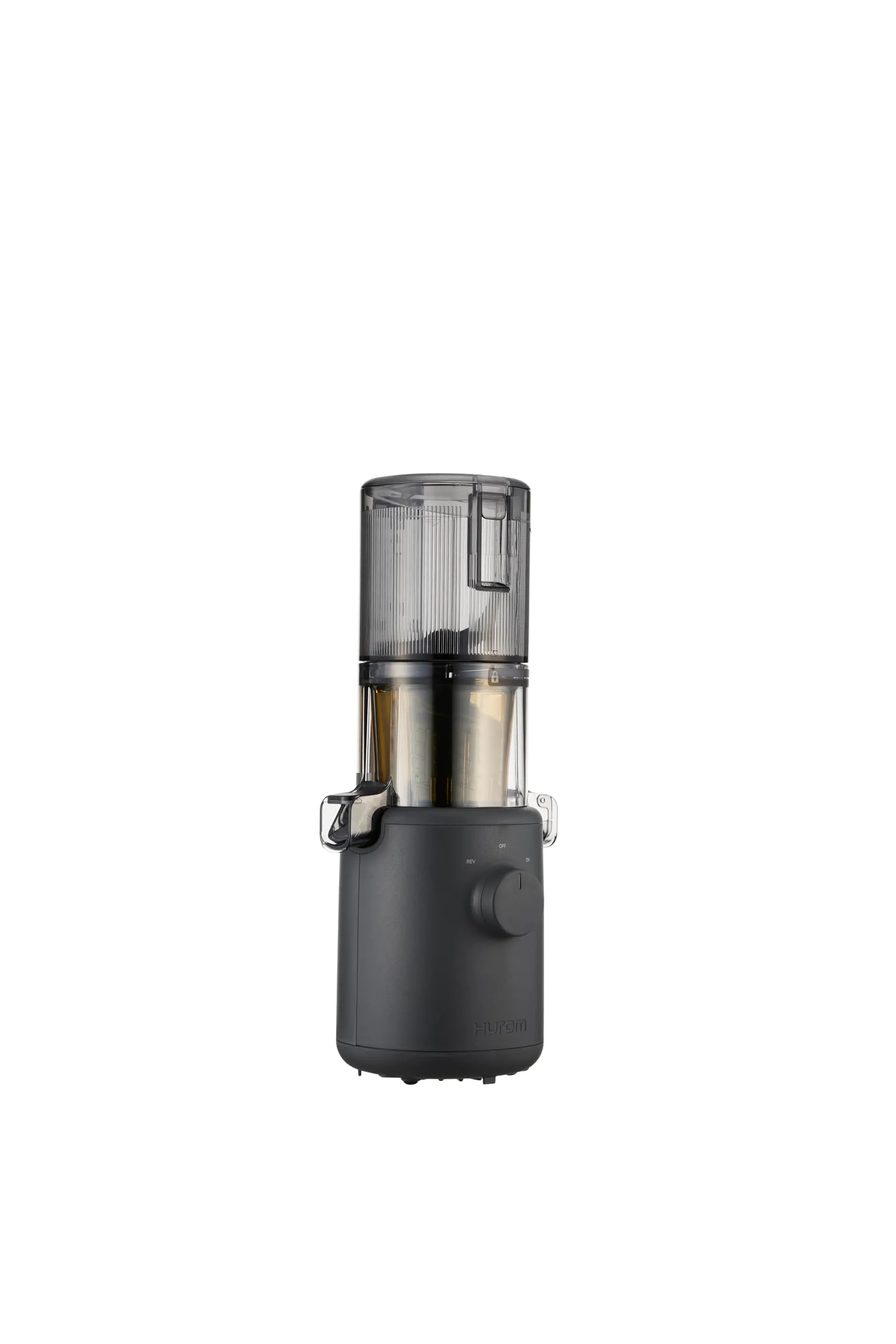 HUROM | Estrattore di succhi | Estrattore per succhi di frutta e legumi | H310A | pressa a freddo | motore silenzioso | facile da pulire | design compatto | 220ml | 100 Watt | Senza BPA (Charcoal) - immagine 2