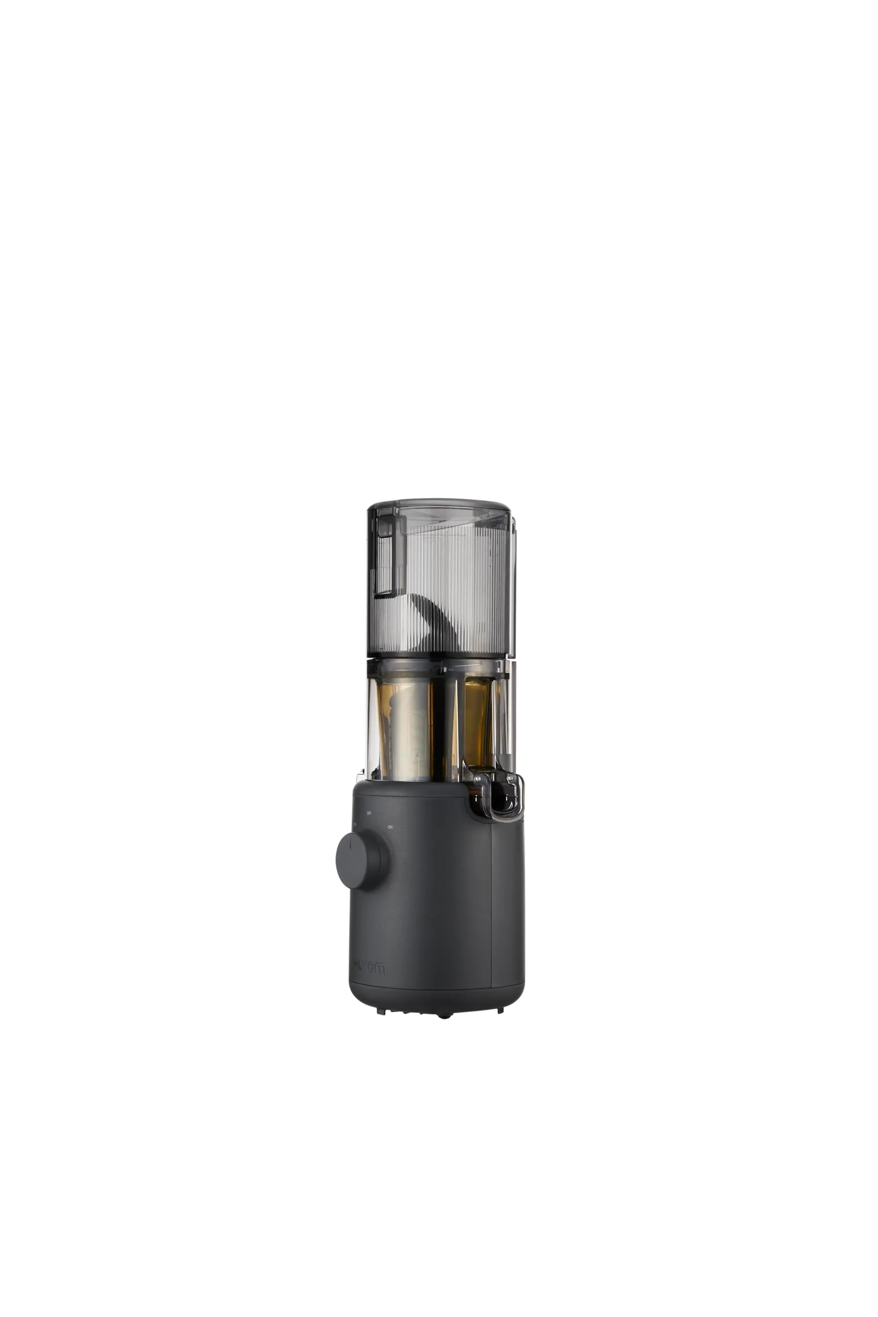 HUROM | Estrattore di succhi | Estrattore per succhi di frutta e legumi | H310A | pressa a freddo | motore silenzioso | facile da pulire | design compatto | 220ml | 100 Watt | Senza BPA (Charcoal) - immagine 3