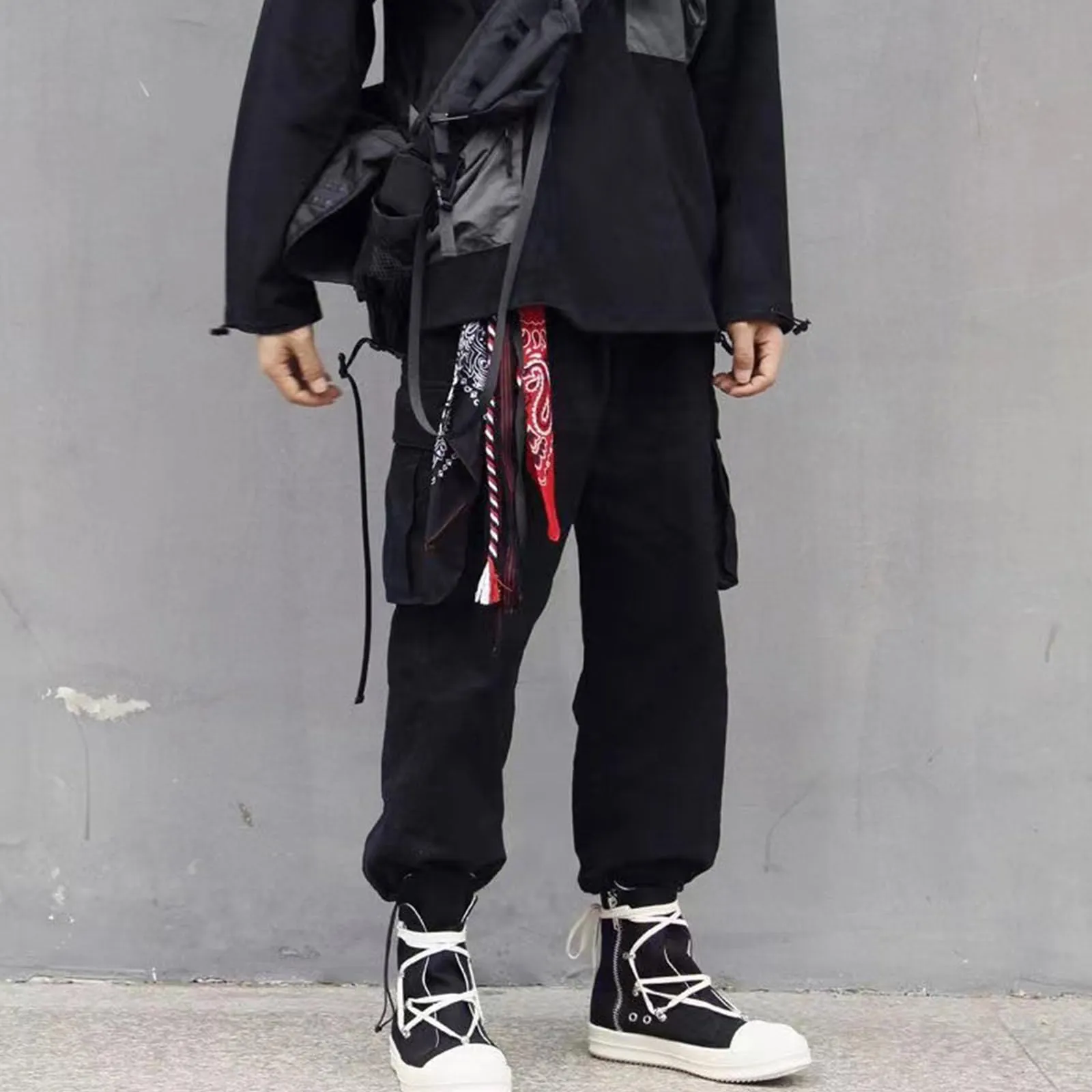 Maxtonser Hiphop Fazzoletto Pantaloni Catena Paisley Bandane Portafoglio Catena Nastro Motociclisti Foulard Portachiavi in Metallo Borsa Pantaloni Gioielli Regalo - immagine 7