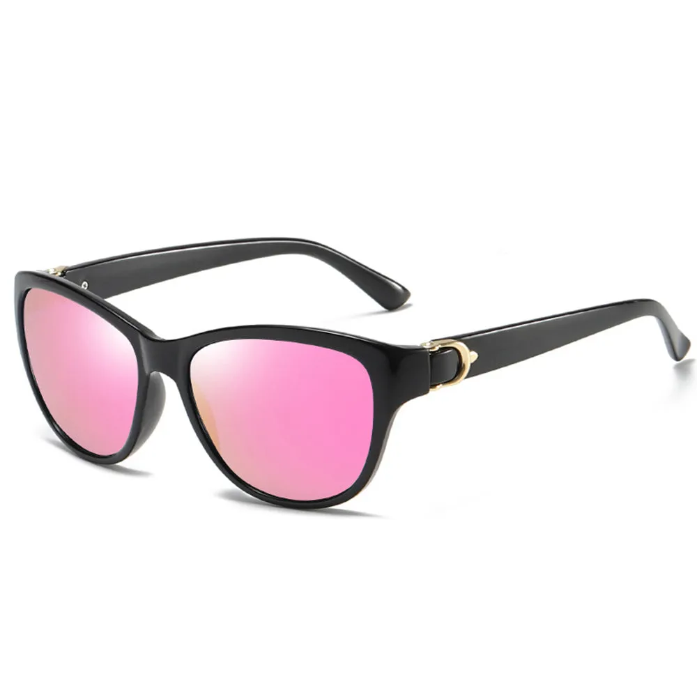 Occhiali da Sole Donna Techsuit A572, Polarizzati, Protezione UV, Nero Rosa - immagine 1