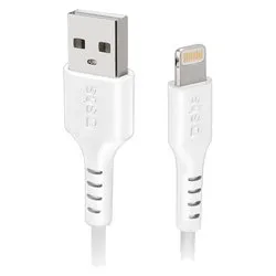 Cavo Lightning CHARGING DATA CABLE Certificato Apple Mfi White 2m TECABLEUSBIP5289W - immagine 1
