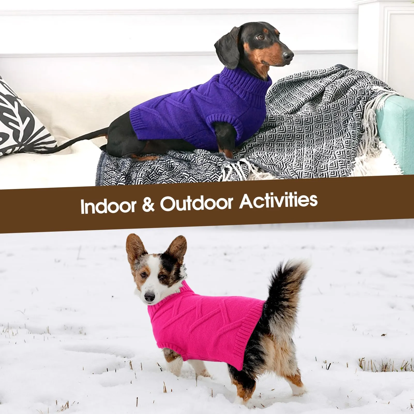 Queenmore Maglione Cane XXL Morbido e Caldo - Cappotto per Cani Grandi - immagine 6
