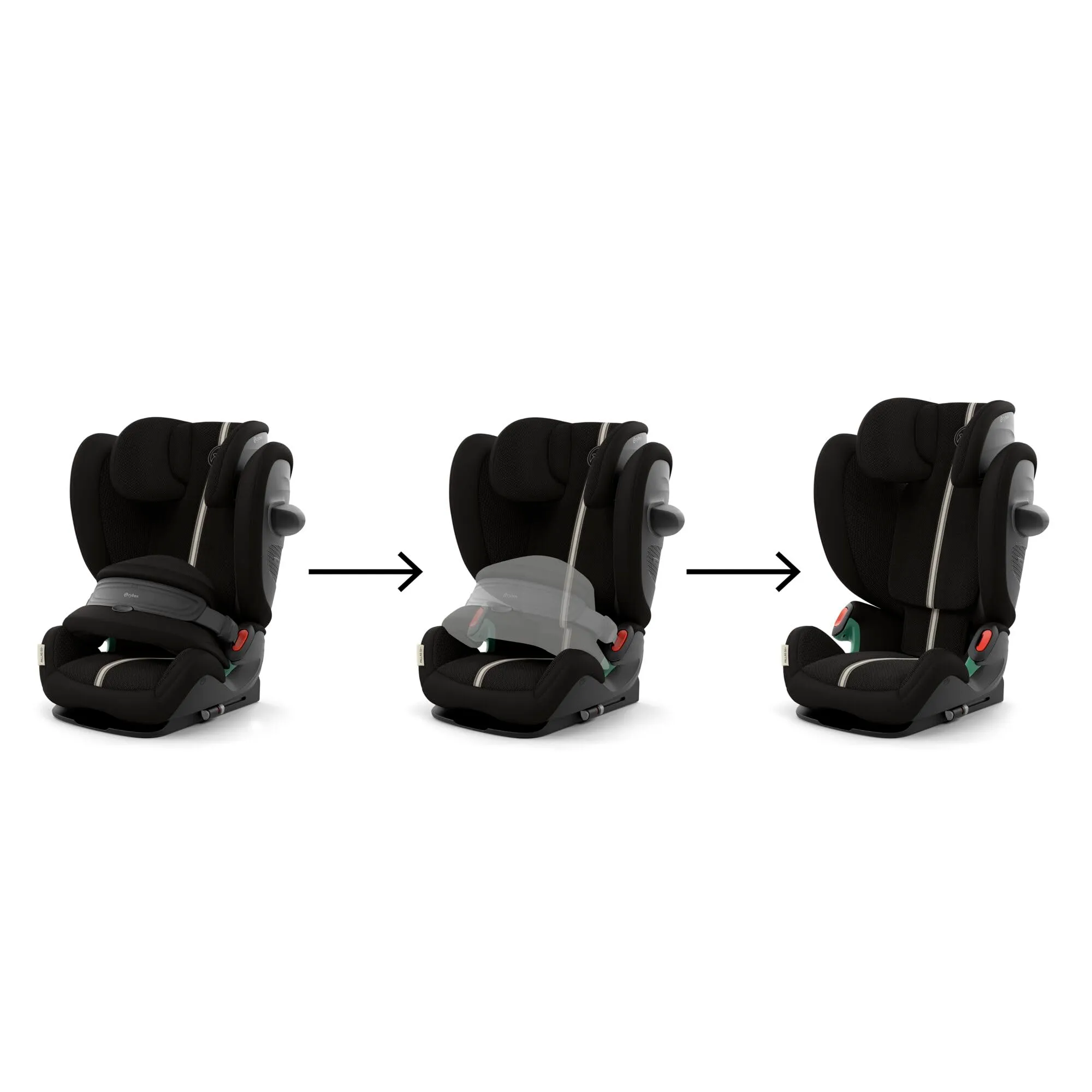 CYBEX Gold Seggiolino Auto Pallas G3 i-Size Plus, Moon Black - immagine 5