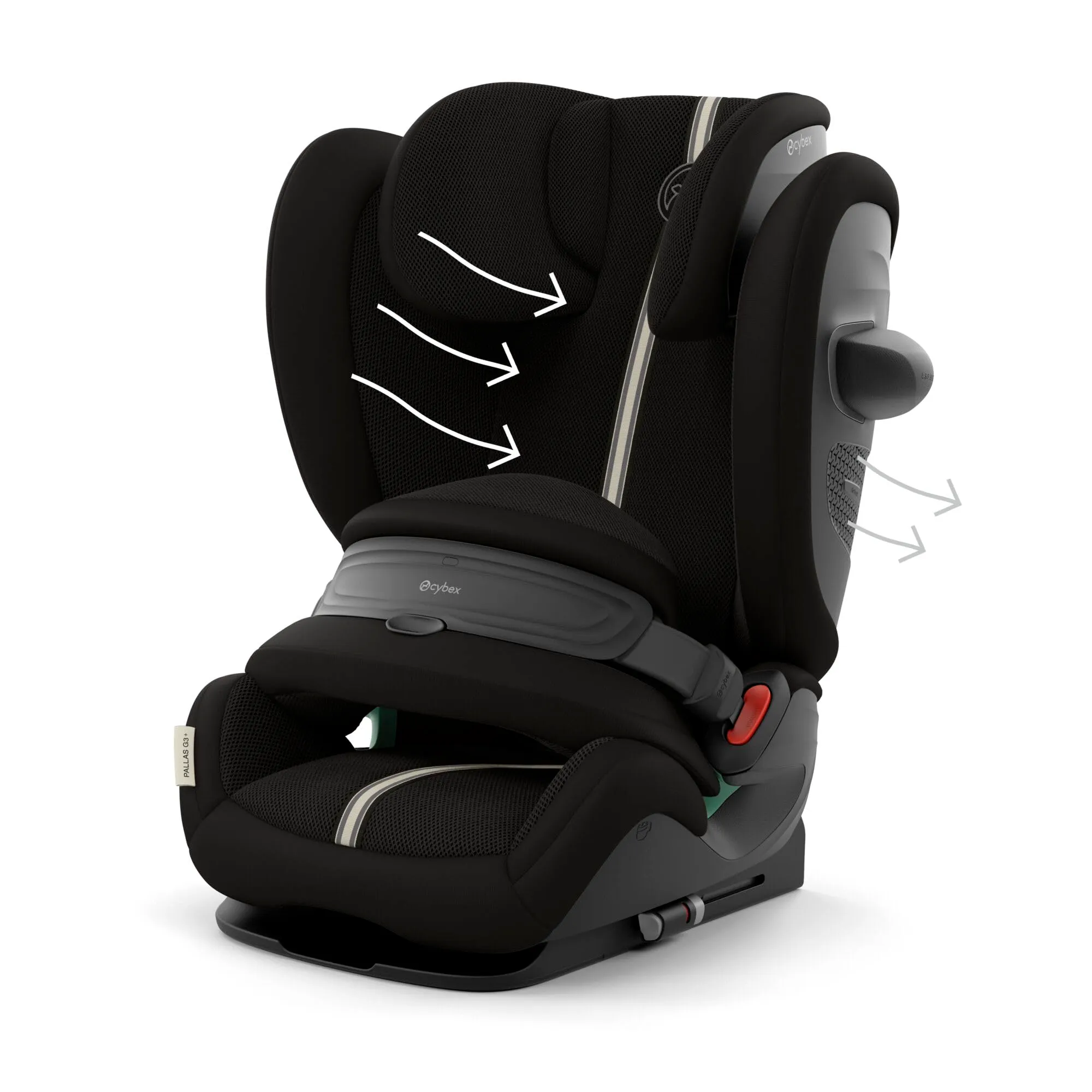 CYBEX Gold Seggiolino Auto Pallas G3 i-Size Plus, Moon Black - immagine 9