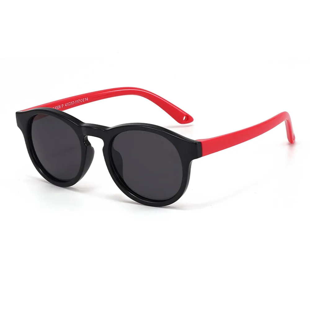 Occhiali da Sole per Neonati Techsuit 8308-C14, Polarizzati, Nero Rosso - immagine 1