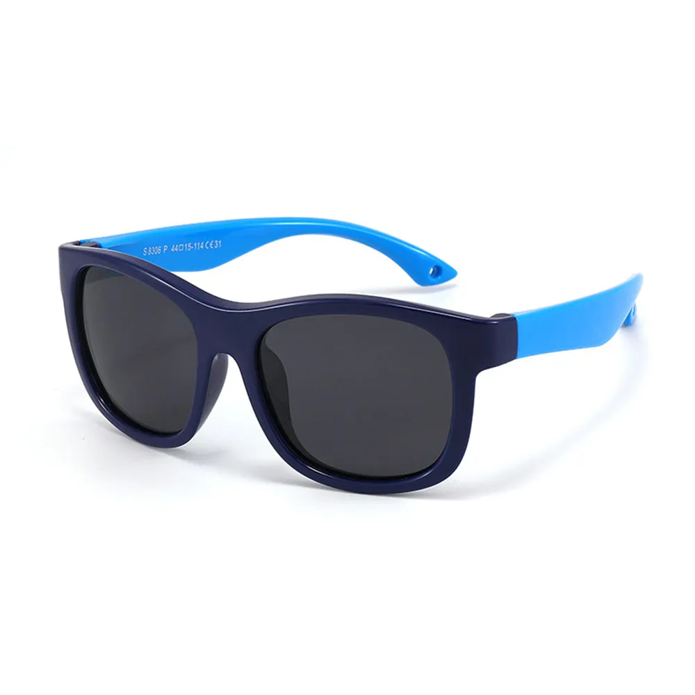 Occhiali da Sole per Neonati Techsuit 8306-C31, Polarizzati, Nero Blu - immagine 1