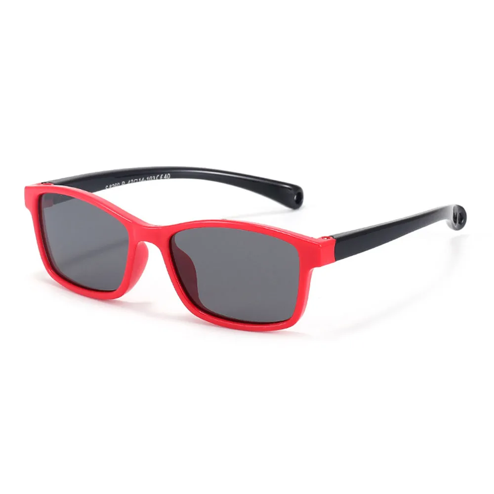 Occhiali da Sole per Neonati Techsuit 8260-C40, Polarizzati, Rossi Neri - immagine 1