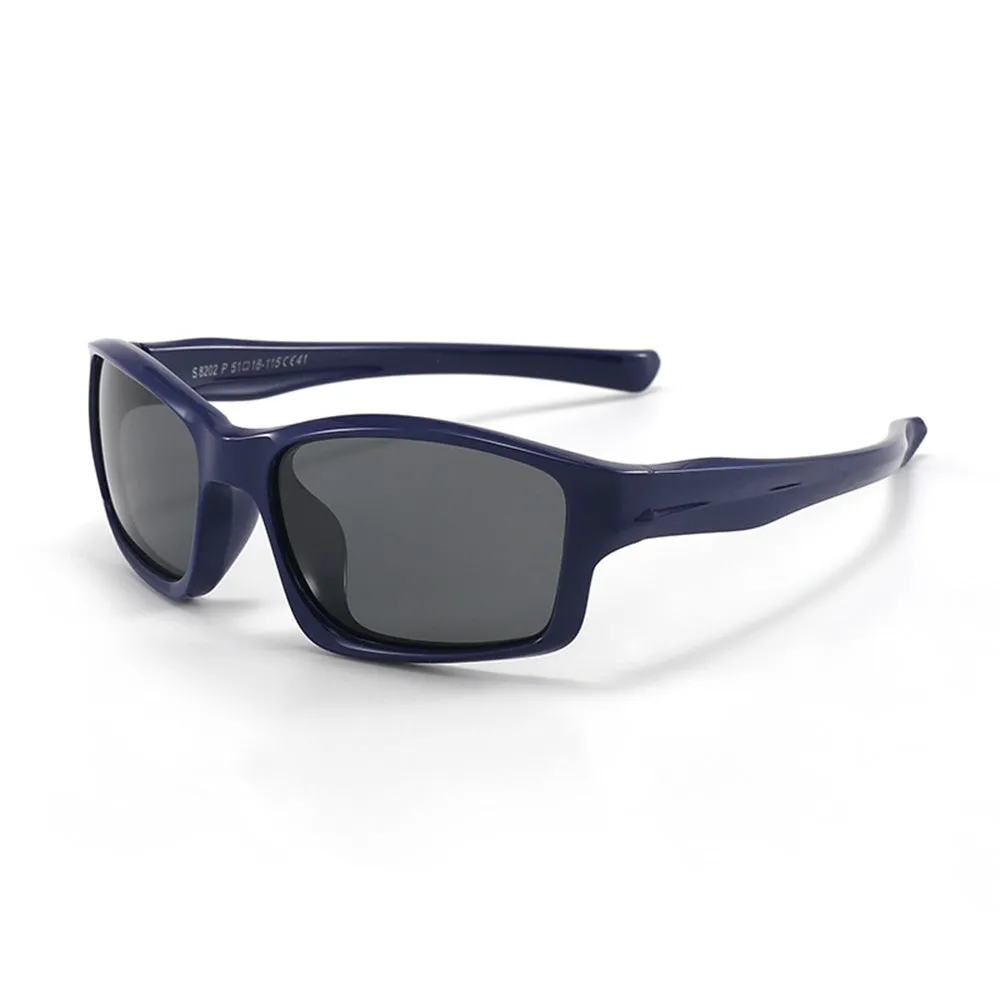 Occhiali da Sole Sportivi per Bambini Techsuit 8202-C41, Polarizzati, Blu Navy - immagine 1