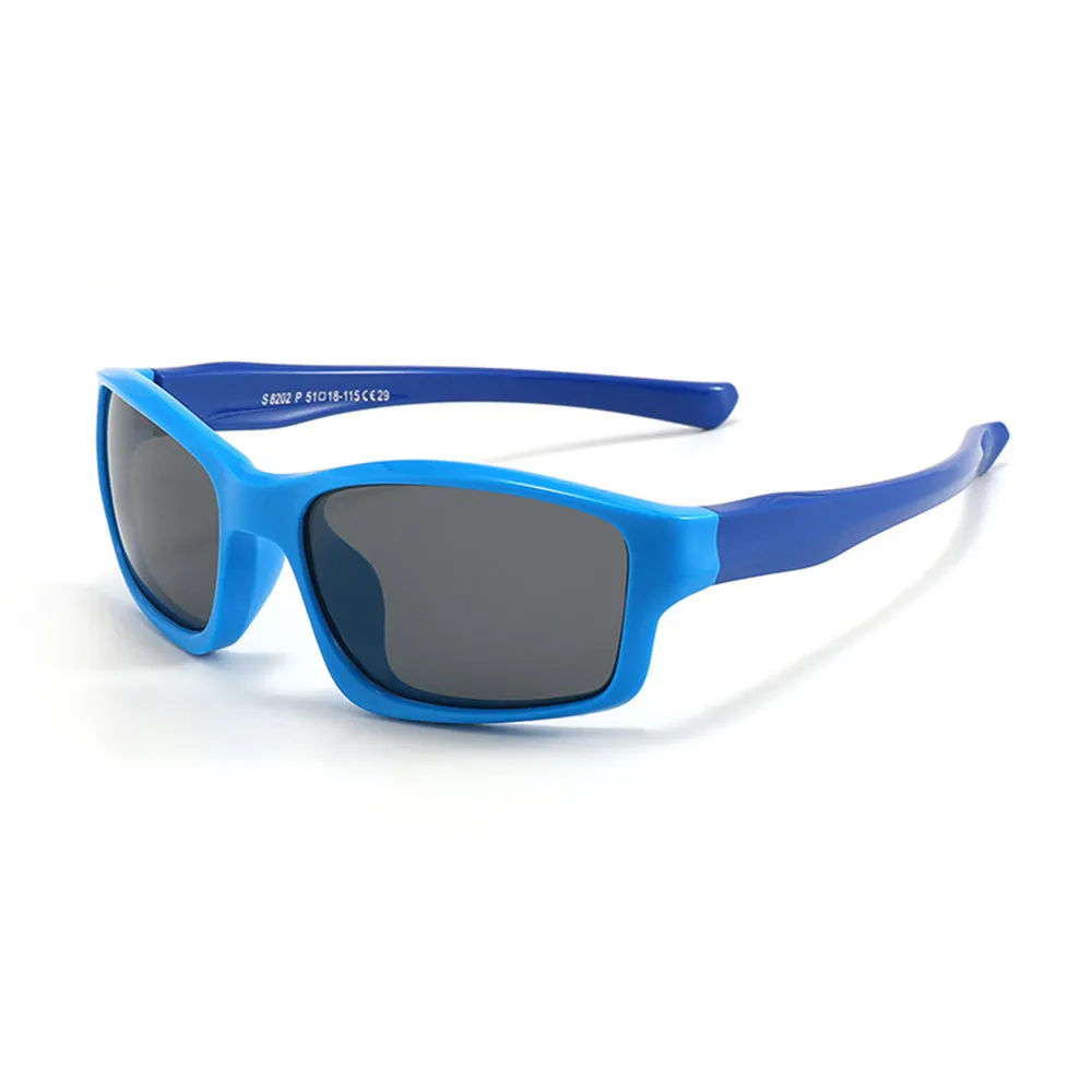 Occhiali da Sole Sportivi per Bambini Techsuit 8202-C29, Polarizzati, Blu - immagine 1