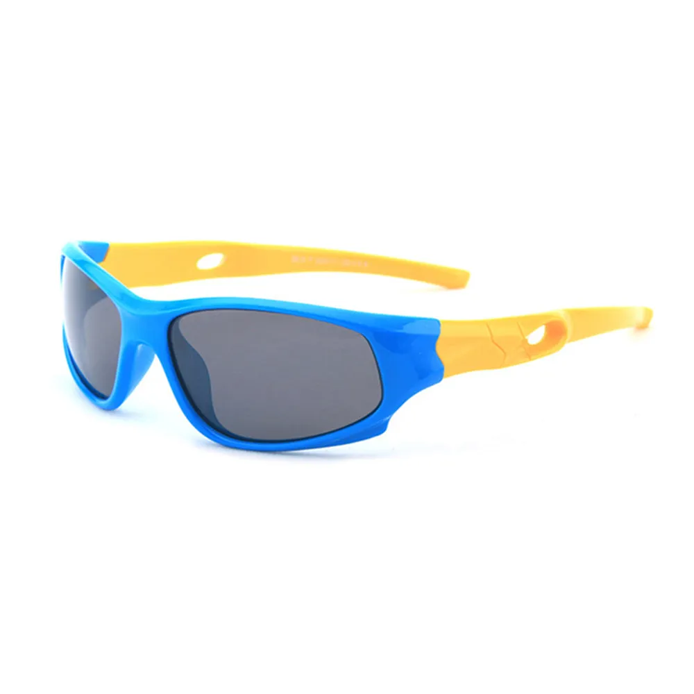 Occhiali da Sole Sportivi per Bambini Techsuit 816-C5, Polarizzati, Blu Gialli - immagine 1