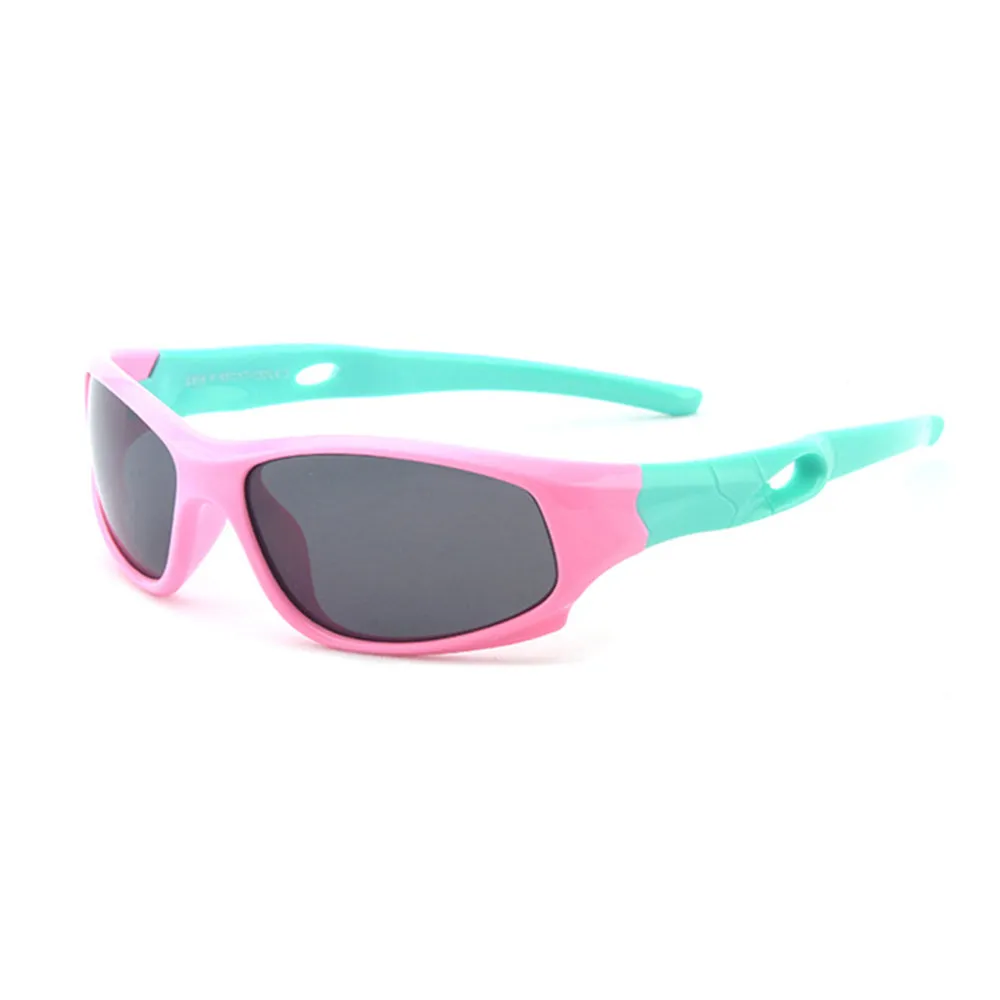 Occhiali da Sole Sportivi per Bambini Techsuit 816-C3, Polarizzati, Rosa Verde - immagine 1