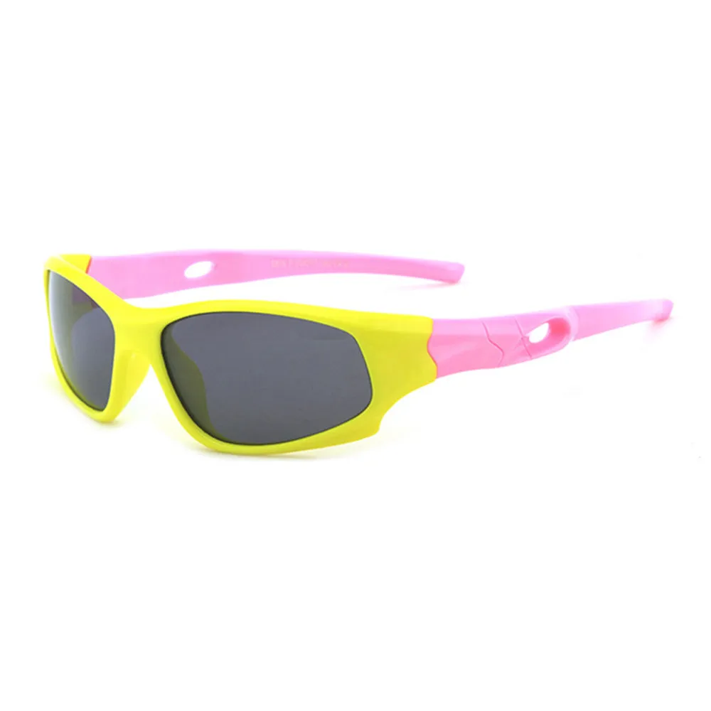 Occhiali da Sole Sportivi per Bambini Techsuit 816-C2, Polarizzati, Giallo Rosa - immagine 1
