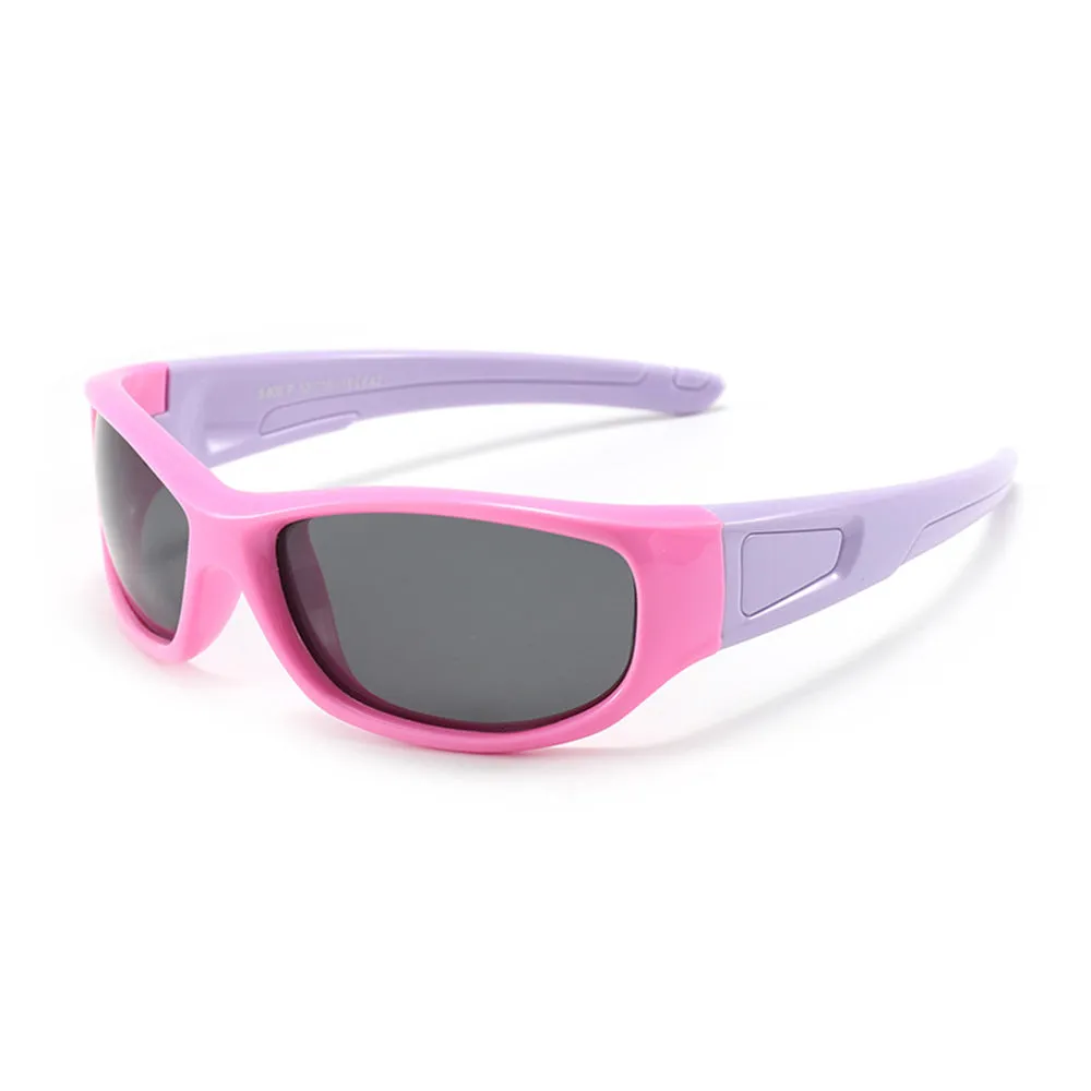 Occhiali da Sole Sportivi per Bambini Techsuit 800-C42, Polarizzati, Rosa Viola - immagine 1