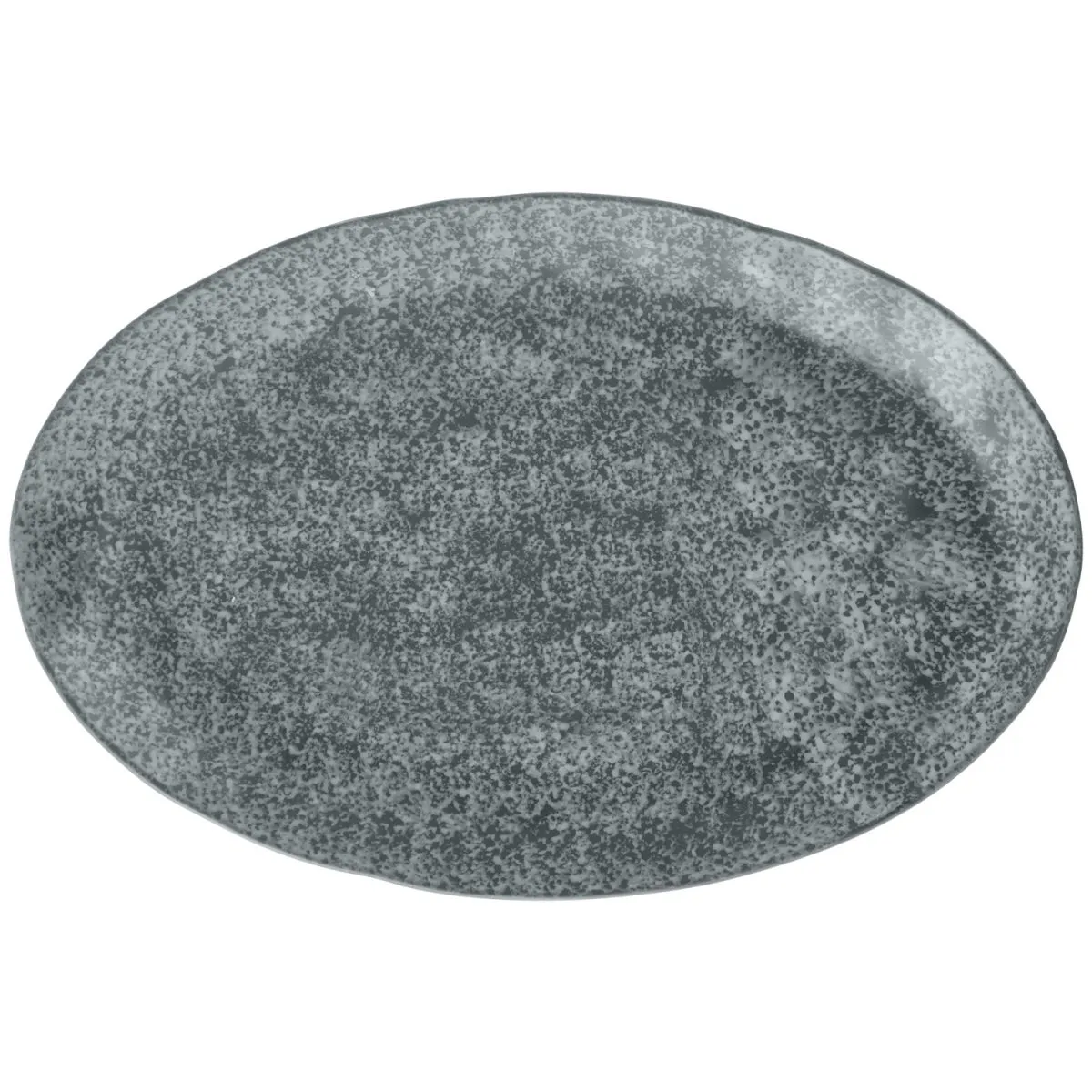 2x VEGA Piatto Arona ovale; 40x26.5x3.4 cm (LxLxH); antracite; ovale; 2 pz. / Pacco - immagine 1