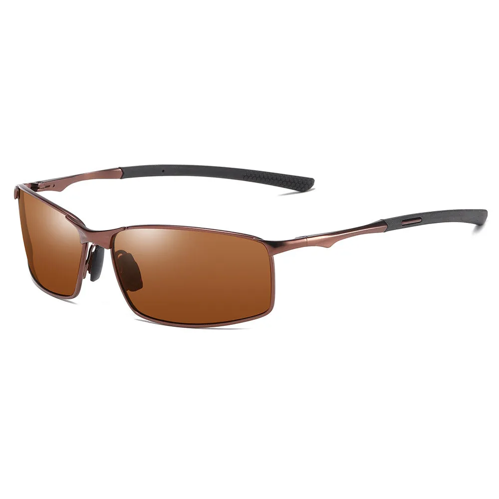 Occhiali da Sole Uomo Techsuit 559, Polarizzati, Protezione UV, Marrone - immagine 1