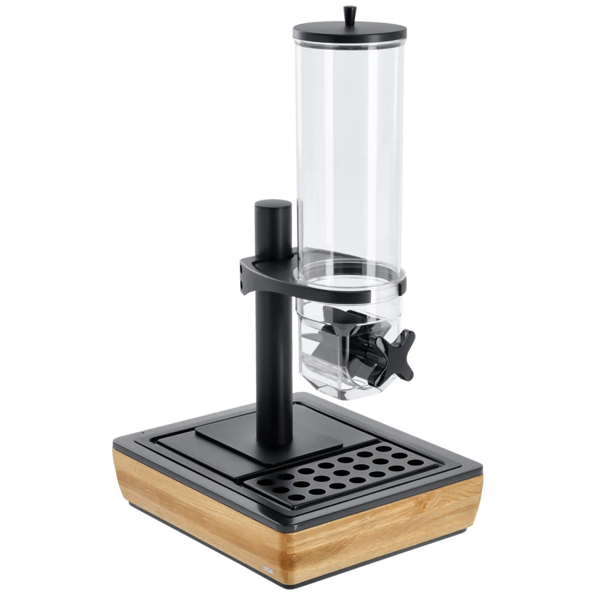 VEGA Dispenser cereali Montana singolo, GN 1/2, 4l; GN 1/2, 36.5x30.5x64.7 cm (LxLxH); quercia/trasparente/nero; rettangolare - immagine 1
