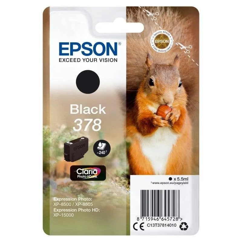 Cartuccia per Stampanti Epson Squirrel C13T37814010 Nero - immagine 1