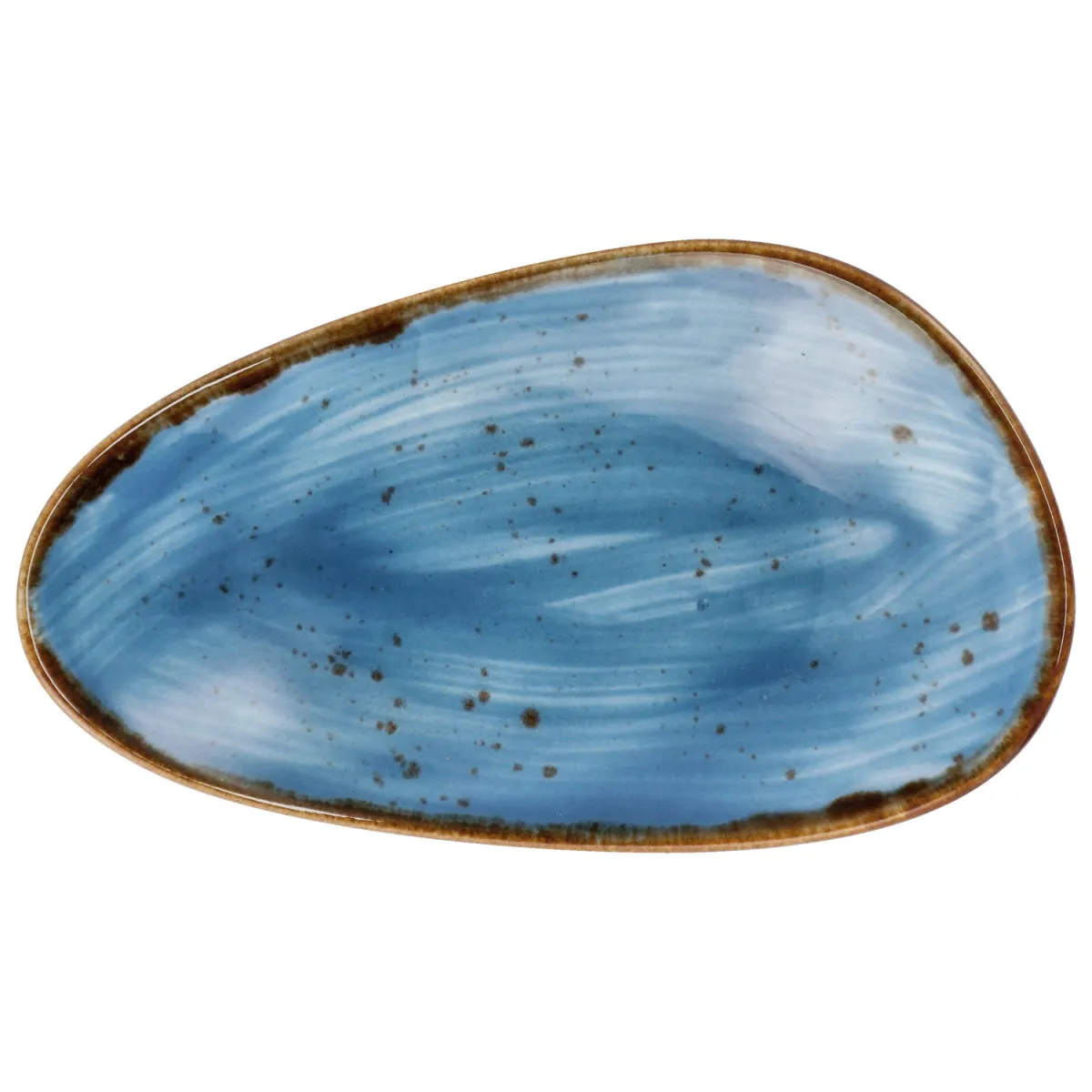 6x VEGA Piatto Nebro forma organica; 17x10x3 cm (LxLxH); blu chiaro; 6 pz. / Pacco - immagine 1
